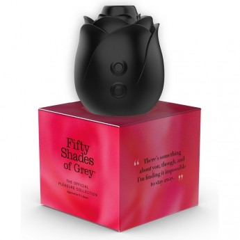 Бесконтактный клиторальный стимулятор WOMANIZER BLACK ROSE SILICONE CLITORAL SUCTION + Подарок