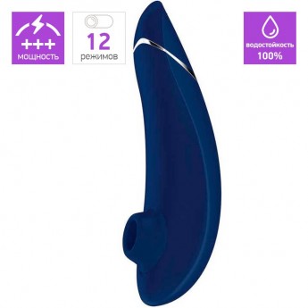 Бесконтактный клиторальный стимулятор WOMANIZER PREMIUM синий Бесконтактный клиторальный стимулятор WOMANIZER PREMIUM синий
