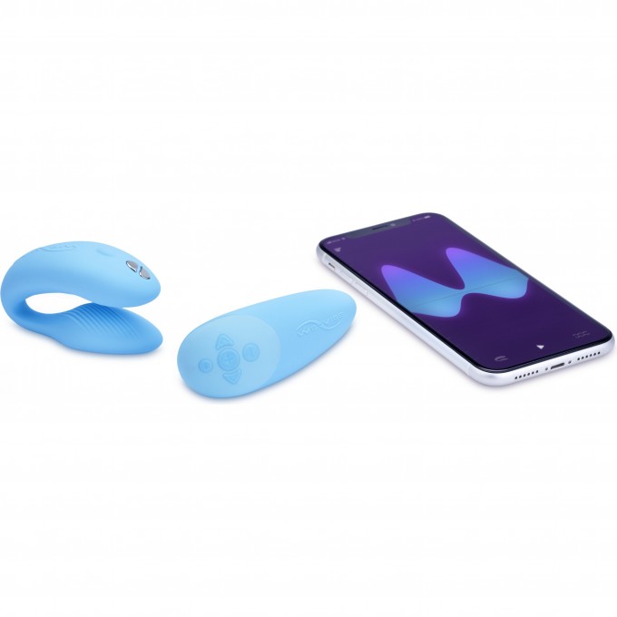 Вибратор WOMANIZER WE-VIBE CHORUS для пар, голубой + Подарок SNHRSG5